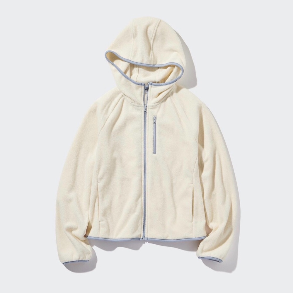 Uniqlo women size s light fleece full zip hoodie